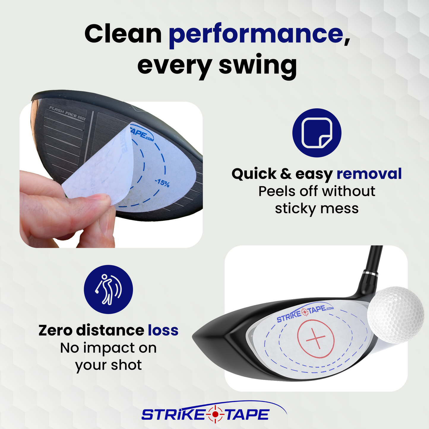 Strike Tape Universal Golf Club Impact Tape