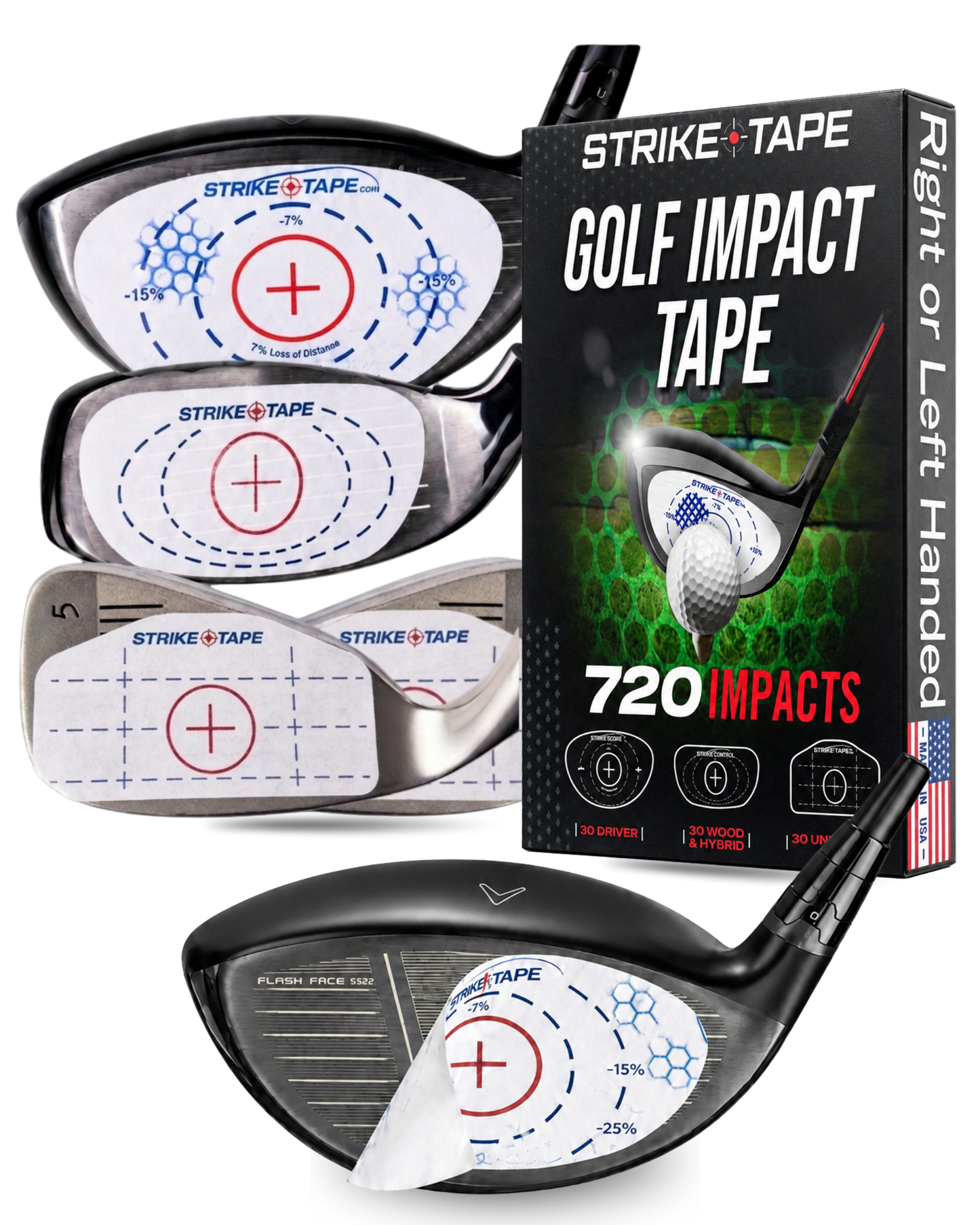 Strike Tape Universal Golf Club Impact Tape
