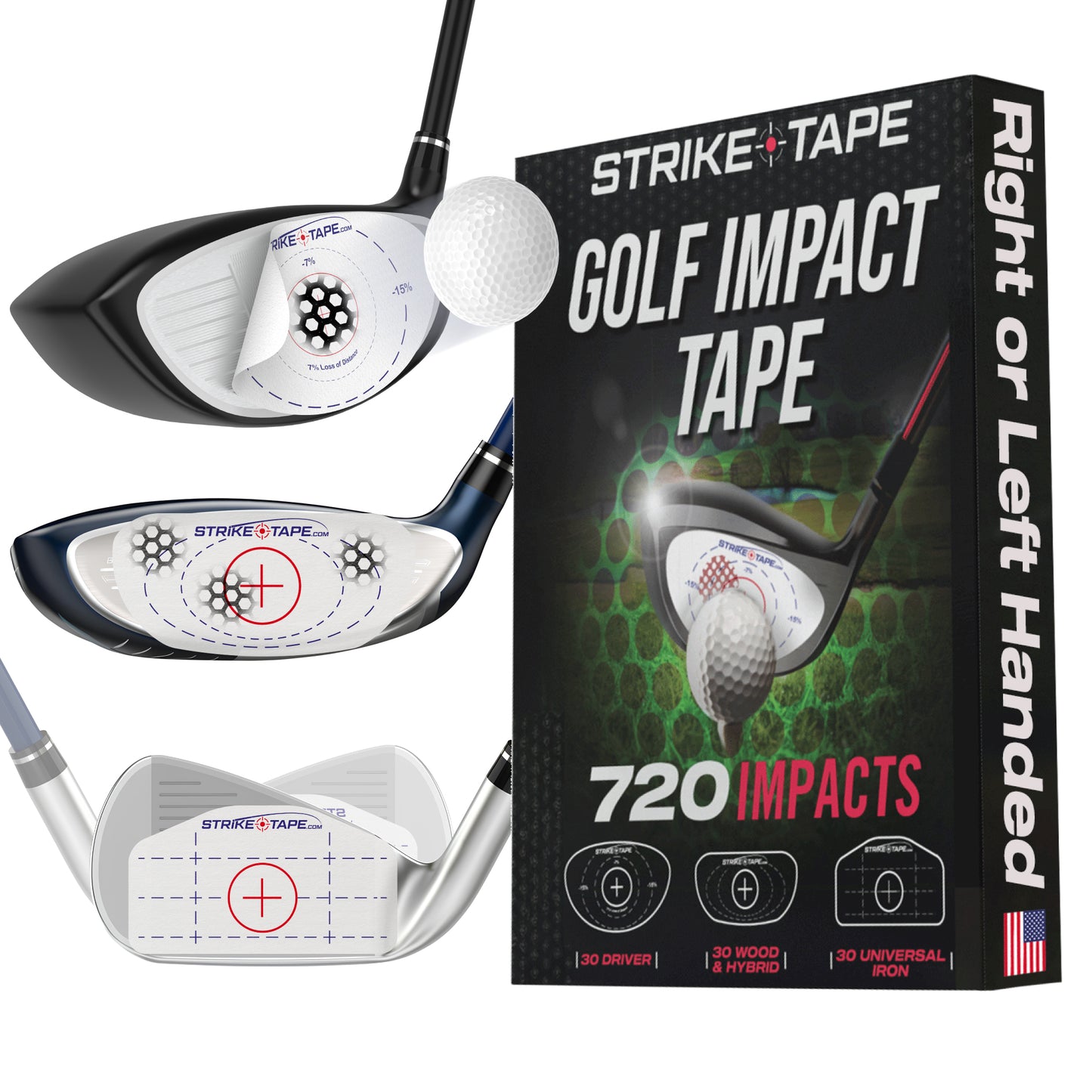 Strike Tape Universal Golf Club Impact Tape