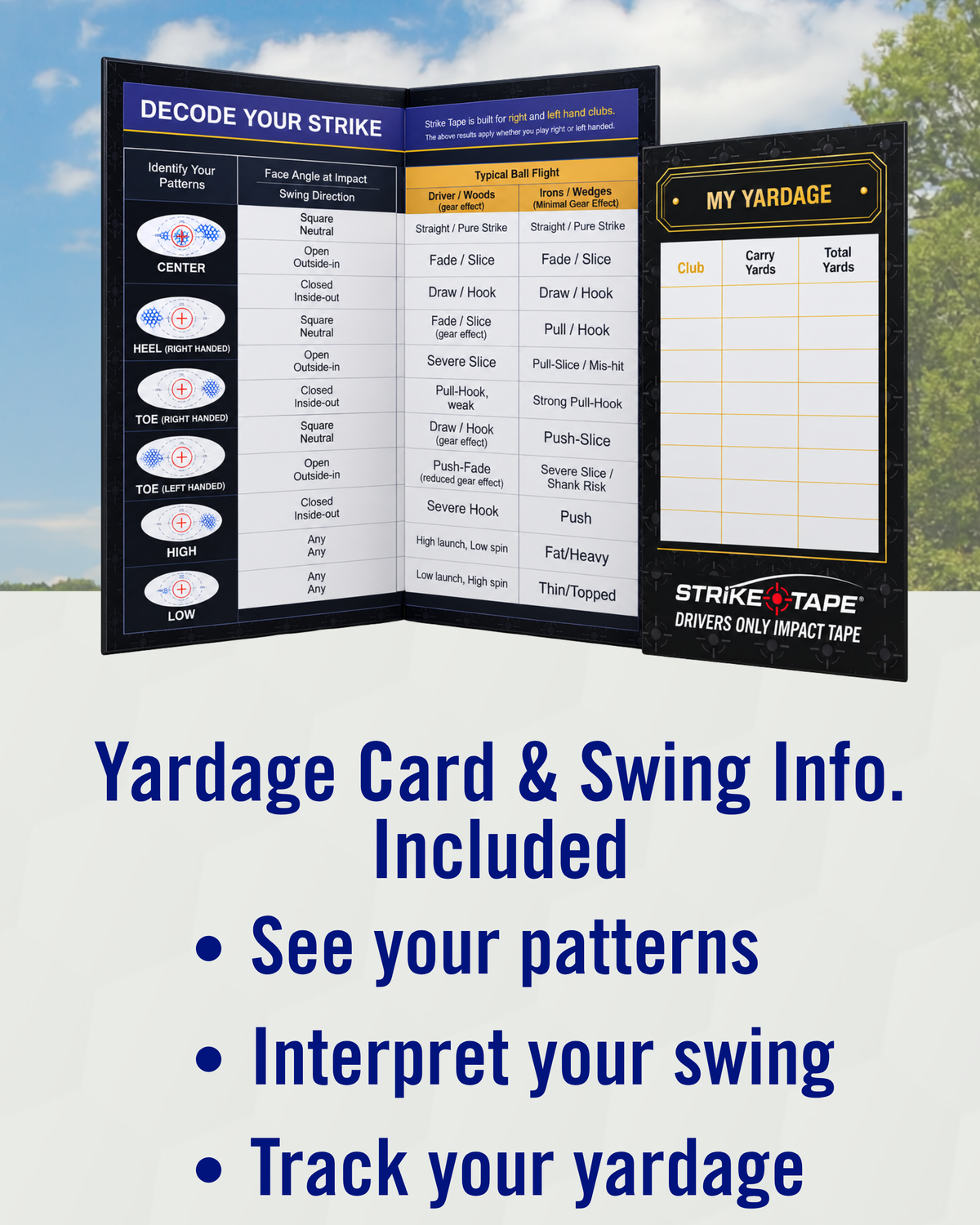 Strike Tape Universal Golf Club Impact Tape